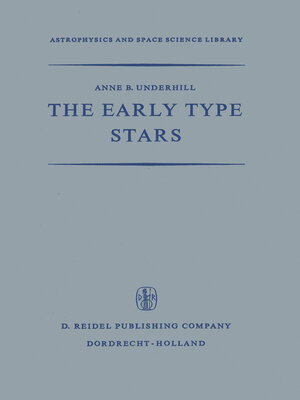 cover image of The Early Type Stars